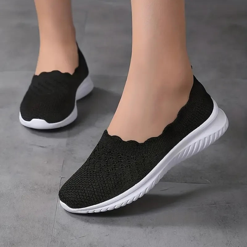 Mukavat Naisten Neulotut Slip-On Kengät