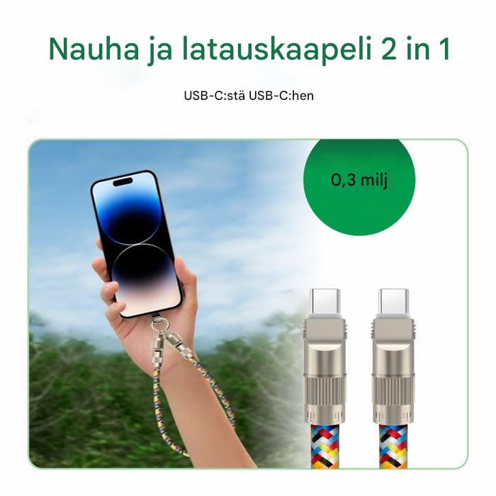 2-in-1 Puhelinnyöri & Latauskaapeli