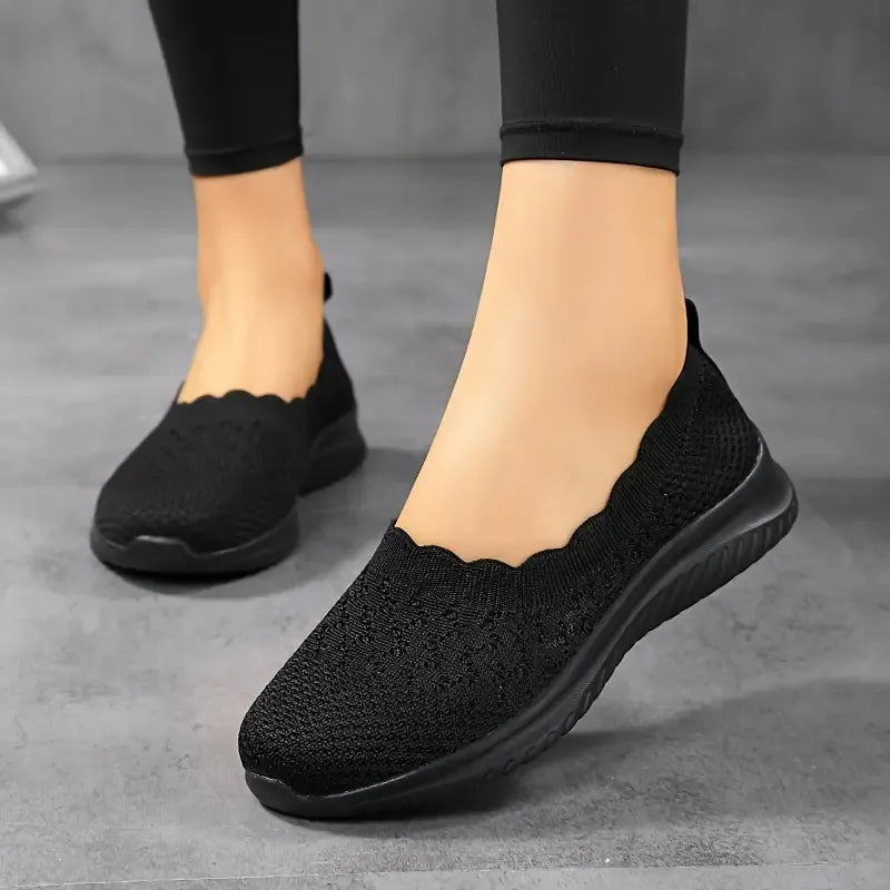 Mukavat Naisten Neulotut Slip-On Kengät