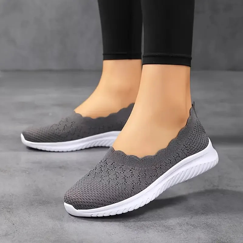 Mukavat Naisten Neulotut Slip-On Kengät
