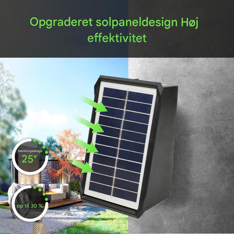 Aurinkokäyttöiset Seinävalaisimet 4 LEDillä ja Värinvaihdolla Ulkokäyttöön
