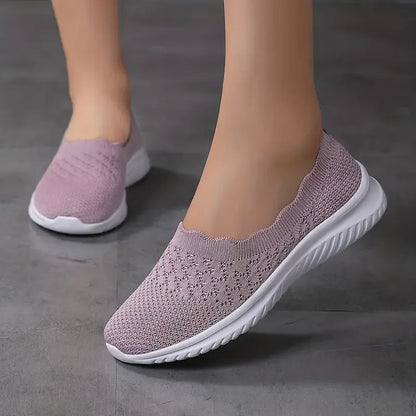 Mukavat Naisten Neulotut Slip-On Kengät