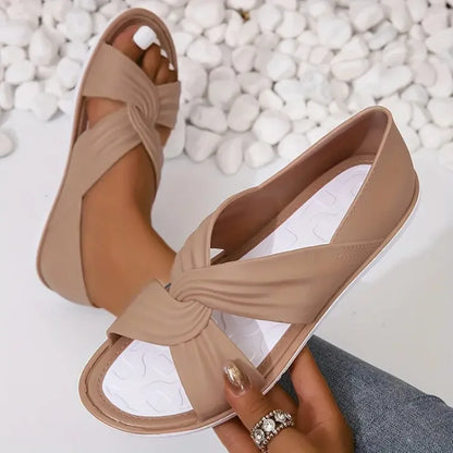 Ortopediset Slip-On Sandaalit Rusetilla Naisille